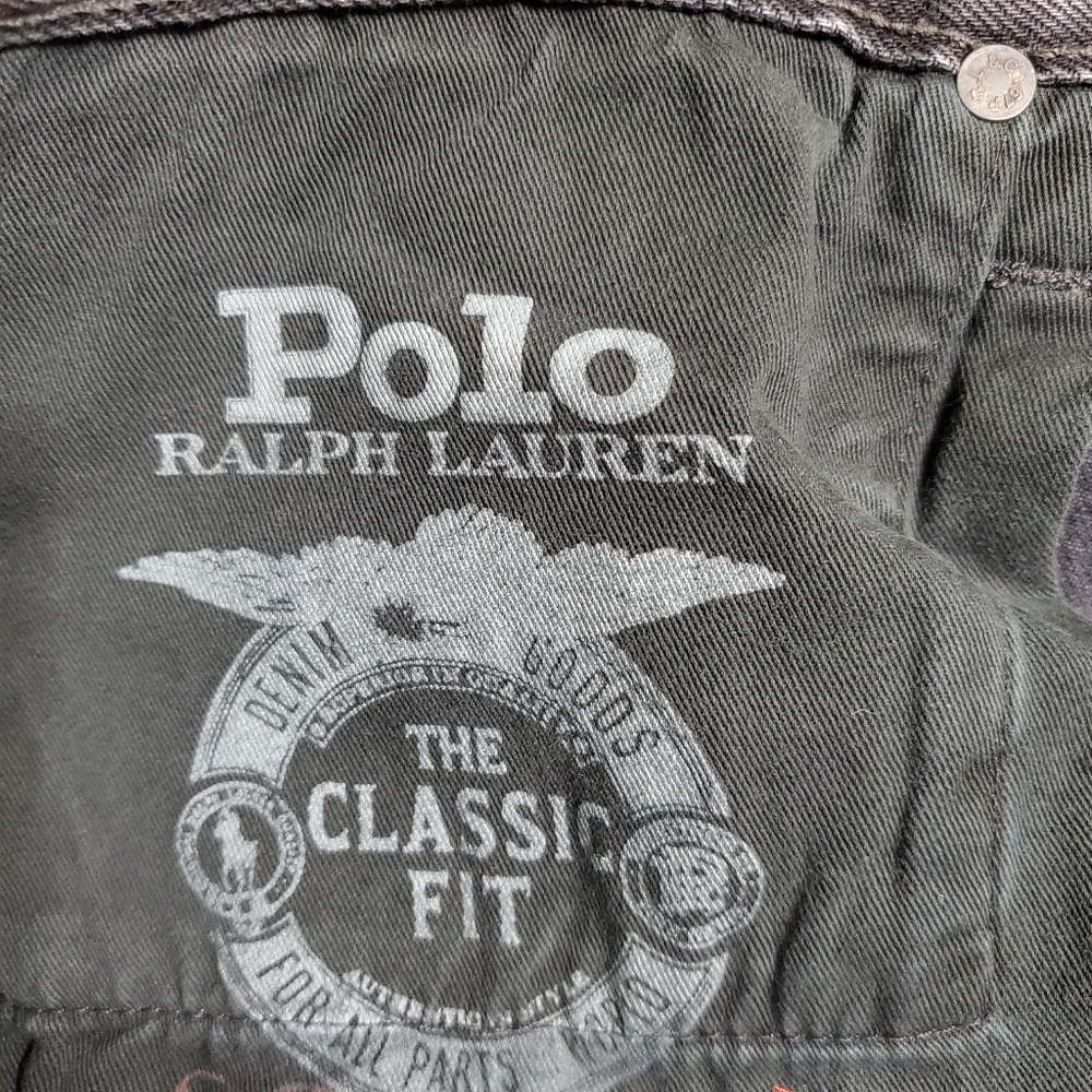 Polo Ralph Lauren RL Tigers Varsity P Graffiti Classic Fit Jeans - Picture 12 of 15